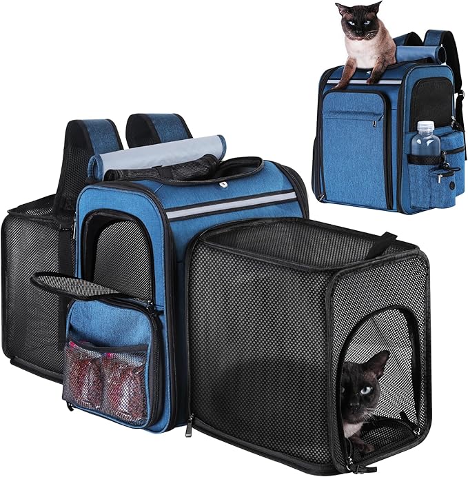Cat Carrier Backpack for Travel, Dog Carrier Backpack for Large cat, Small Dogs by GROXKOX
