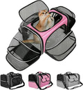Estarer Soft Sided Pet Carrier Airline Approved, 4 Sides Expandable Collapsible by ESTARER