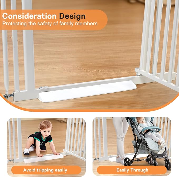 71“ Extra Tall Cat Gate for Doorway：29.4-33.4” Wide Pet Gate, Auto Close/One - Image 7