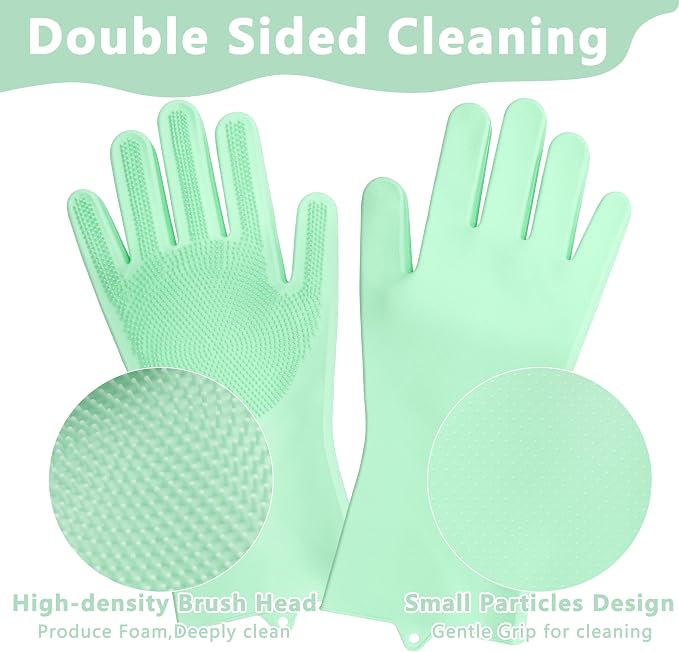 Pet Grooming Gloves—Heat Resistant Dog Washing Gloves - Image 4