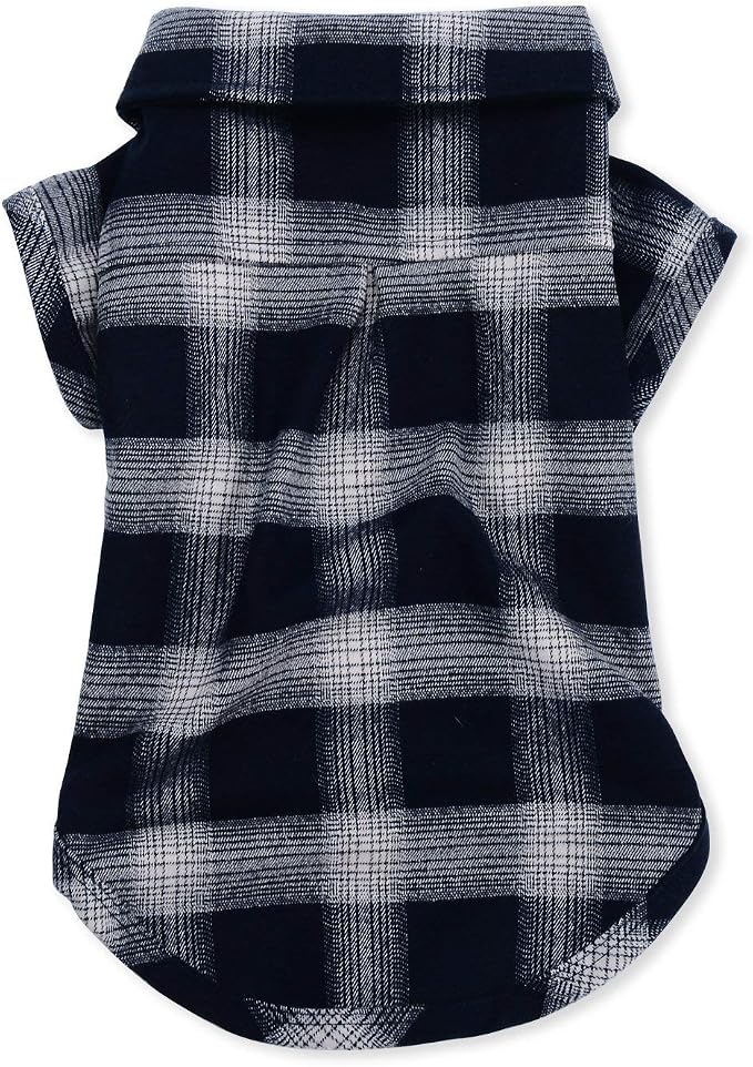 Koneseve Dog Shirt, Pet Plaid Clothes Shirt T-Shirt, Sweater Bottoming Shirt - Image 2