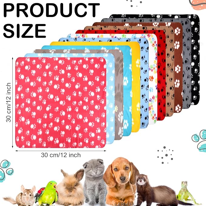 Tegeme 12 Pieces Fleece Blankets - Image 2