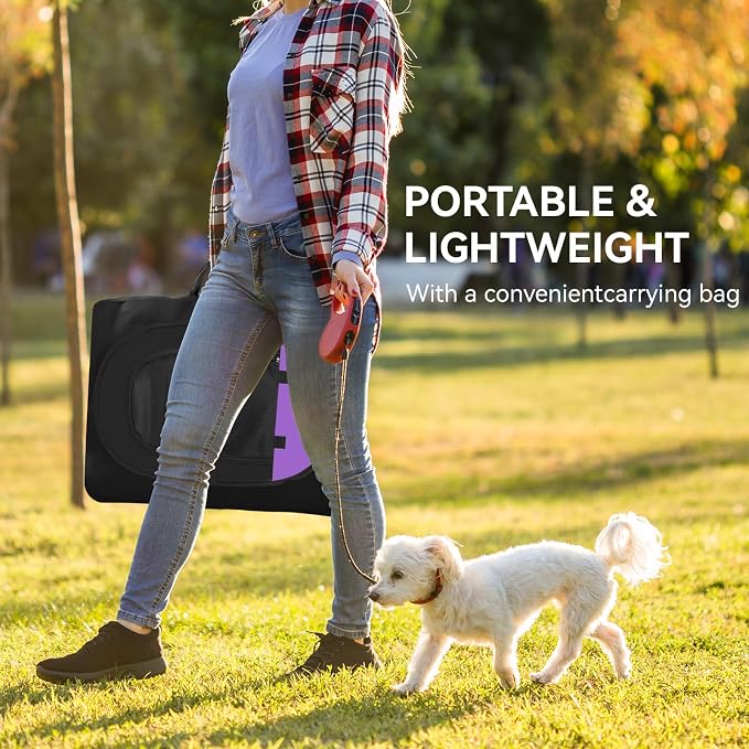 Dog Cat Playpen, Puppy Pet Playpen, Small Dogs Tent Crates Cage Indoor/Outdoor - Image 5