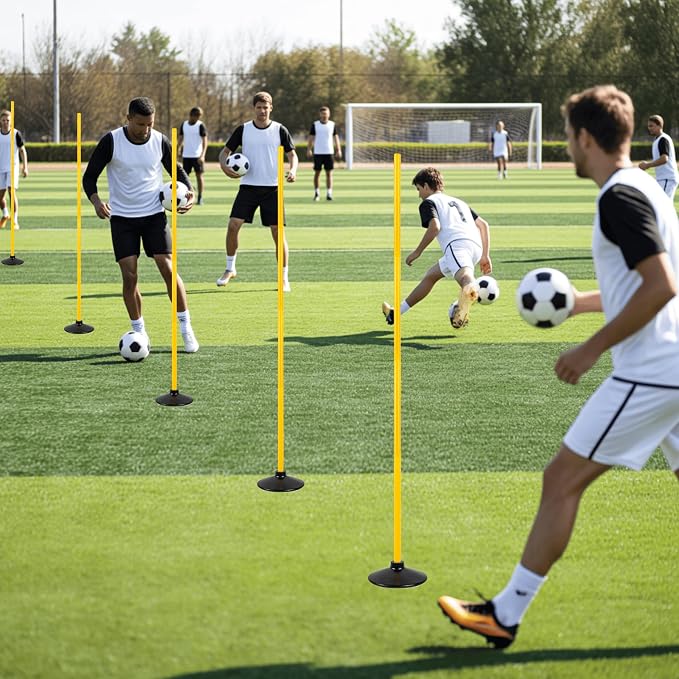 5 FT Agility Training Poles for Soccer/Dog/Horse, Adjustable Football - Image 6