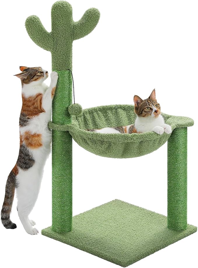 PAWZ Road Cactus Cat Tree, 33 Inchs Cat Tower by PAWZRoad
