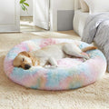 WESTERN HOME WH Calming Dog & Cat Donut Cuddler, Anti-Anxiety Warming Cozy Soft by WESTERNHOME