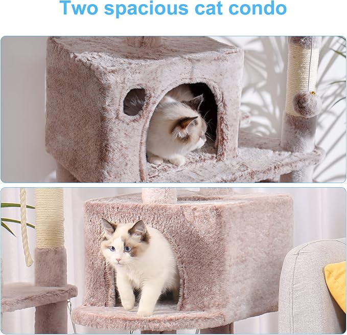 Hey-brother Large Multi-Level Cat Tree Condo Furniture - Image 5