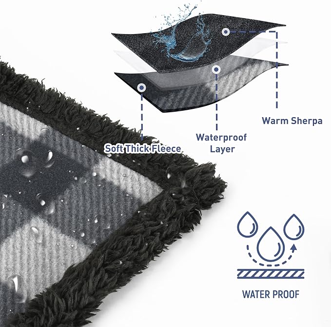 Kritter Planet Waterproof Bed Blanket, Washable Stain Proof Pad Bed Cover - Image 3