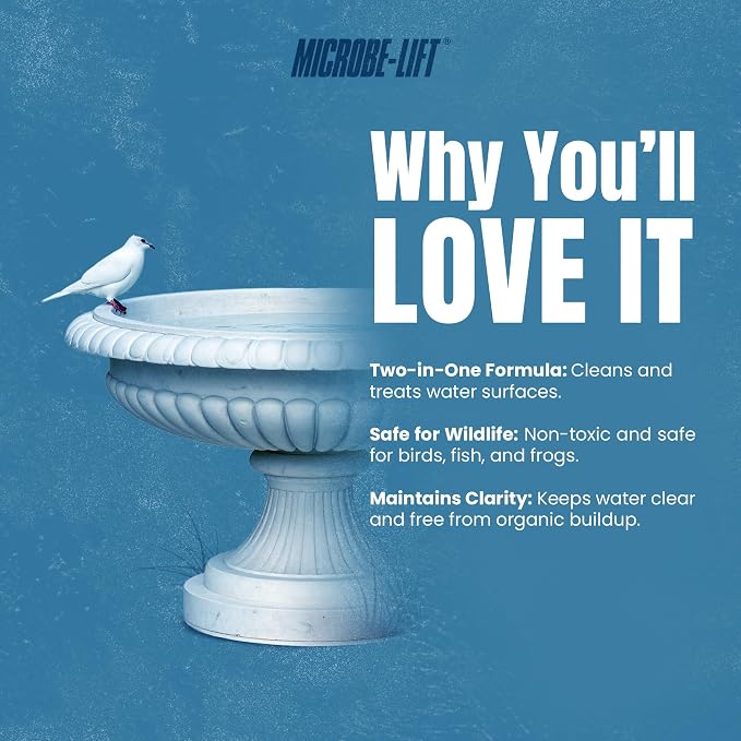 Microbe-Lift Bird Bath Clear Two-in-One Water Cleaner – 4 Oz – Safe - Image 3