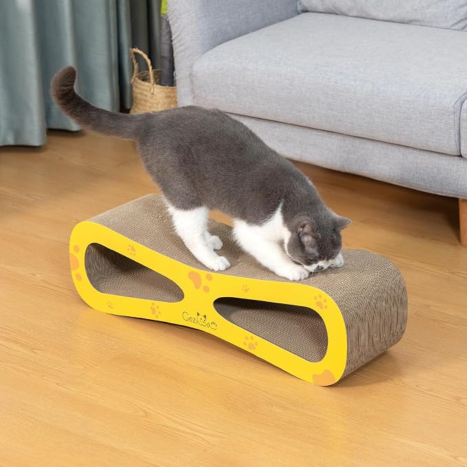 COZIWOW Infinity Cat Scratcher Lounge Bed, Cardboard Cat Scratching Pad Board - Image 2