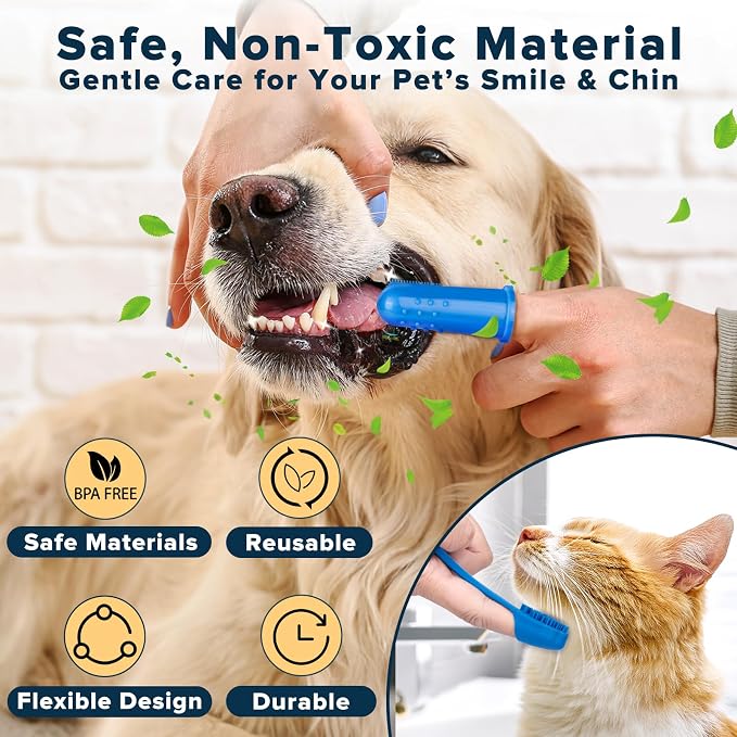 6PCS Pet Grooming Kit for Dogs, Cats and Horses | Dog Washing Gloves | Dog Bath - Image 6