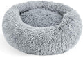 28in Large Dog Bed, Medium Size Dog and Cats, Calming Donut Bed by Hoewina