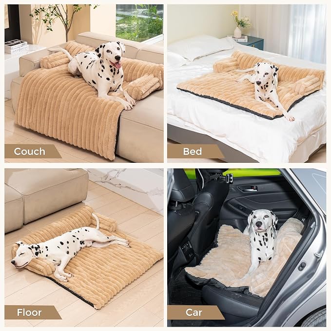 Avont Dog Bed Mat for Couch, Warm Fluffy Calming Sofa Topper Furniture - Image 4
