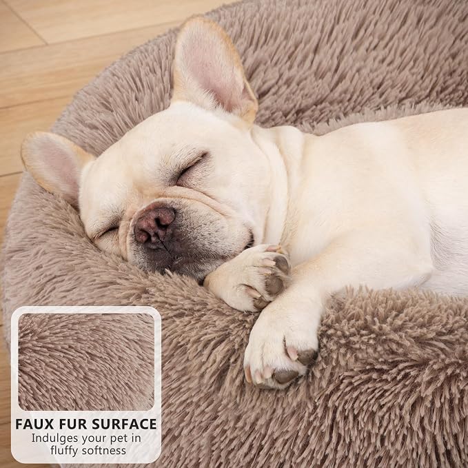 MIXJOY Orthopedic Dog Bed Comfortable Donut Cuddler Round Pet Beds Ultra Soft - Image 4
