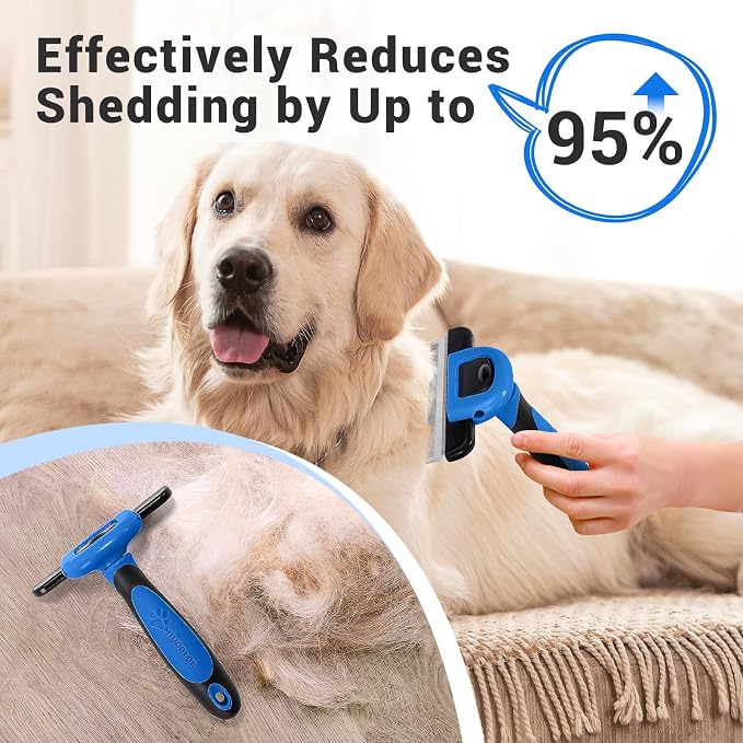 MIU COLOR Pet Grooming Brush, Deshedding Tool - Image 3