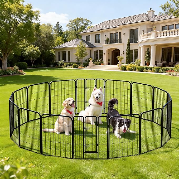 BestPet Indoor Dog Playpen, 40inch 16 Panels Dog Pen Fence Outdoor Pet Playpen - Image 2
