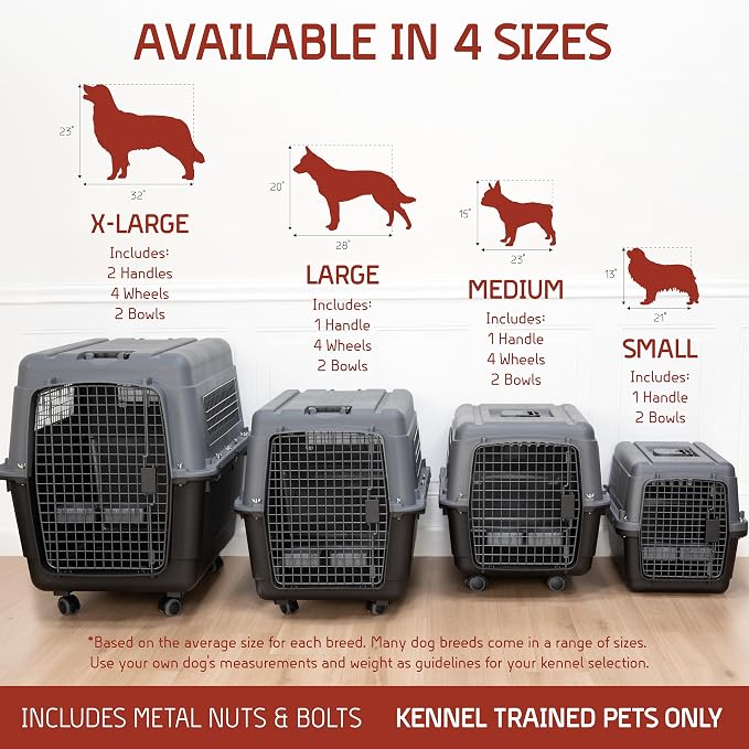 SportPet Airline Compliant X-LARGE 32.25" Travel Dog Kennel-Durable Plastic - Image 6