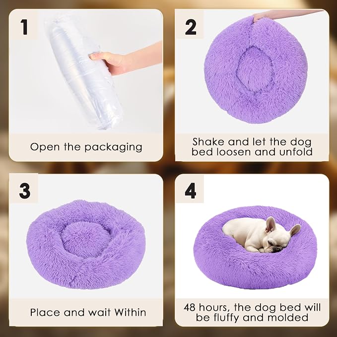 Extra Large Dog Beds, 36 Inch Human Dog Anxiety Relief Comfort Bed, - Image 6