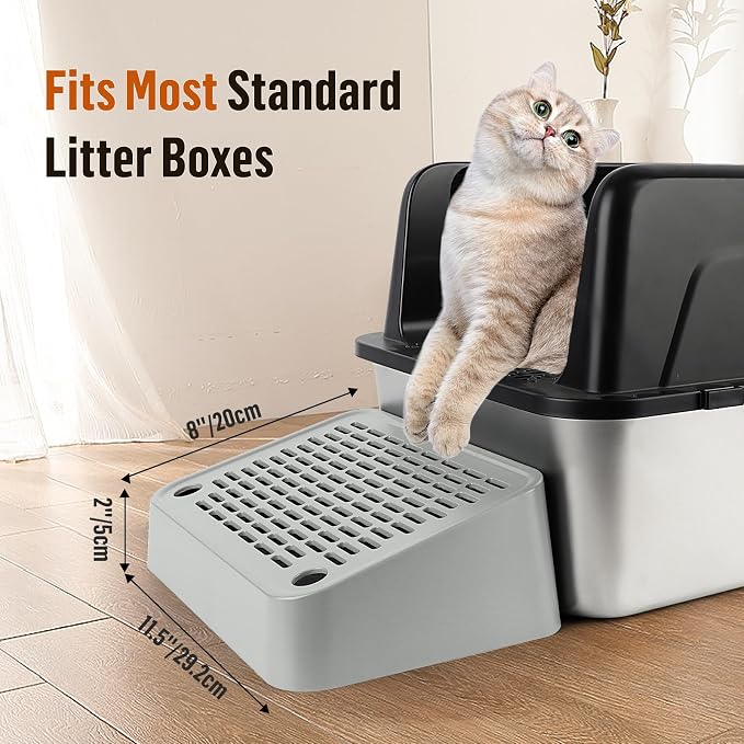 Cat Litter Box Ramp, Litter Box Step Mat - Image 4