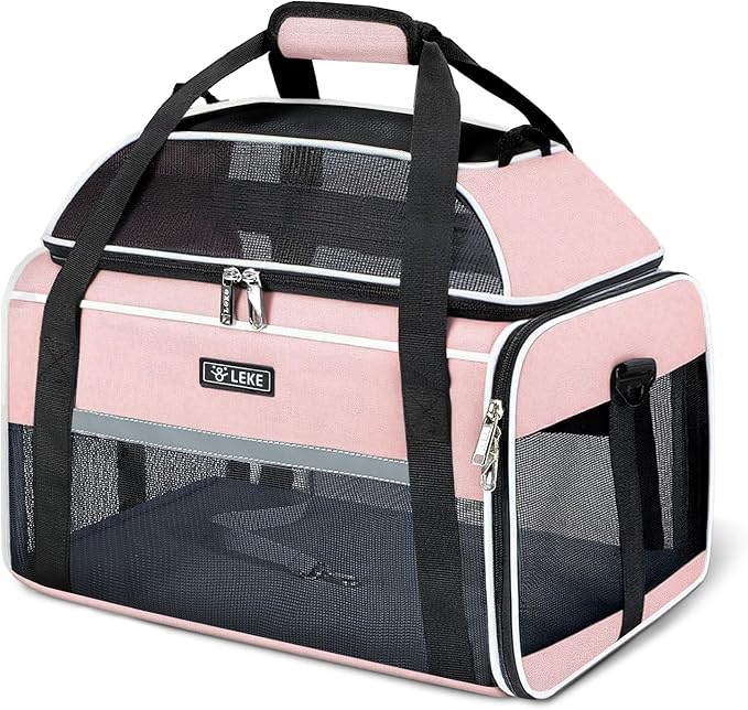 Lekereise Top-Expandable Pet Carrier 18x13x9.5 Inch Southwest Frontier Airline by Lekereise