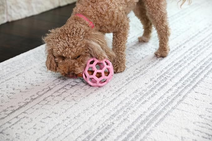 JW Pet HOL-ee Roller™, Dog Toy Puzzle Ball, Natural Rubber - Image 4