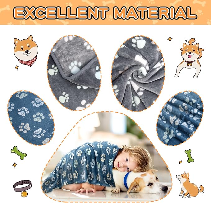 Rezutan Premium Dog Blankets for Large Dogs & Cat Flannel Blanket Washable - Image 3