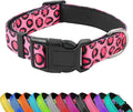 Reflective Dog Collar, Adjustable Soft Neoprene Padded Nylon Pet Collars