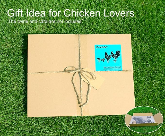 Metal Chicken Garden Decor for Outside, Decorative Garden Stakes Chicken Gifts - Image 4
