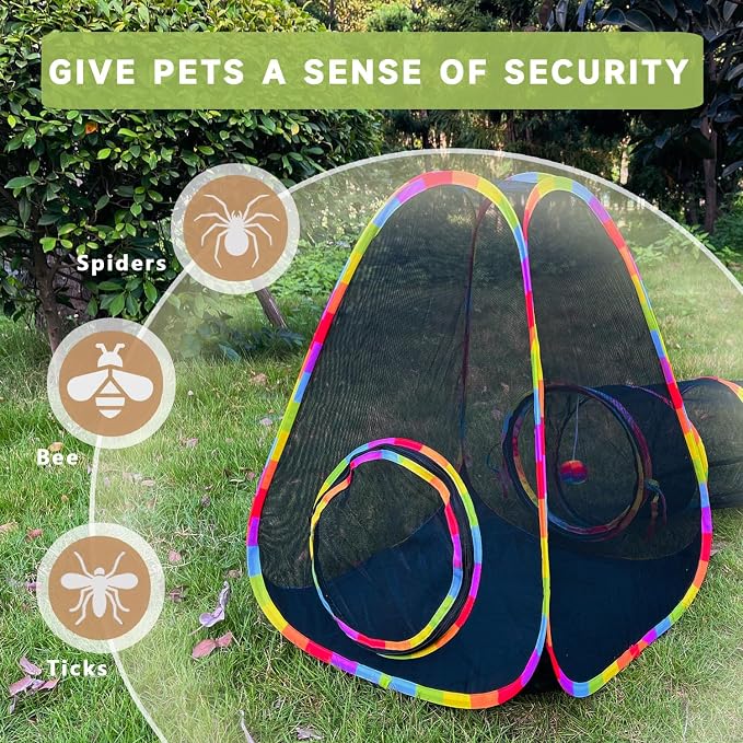 Outdoor Cat Enclosures, Cat Tunnels Tents Cubes - Image 2