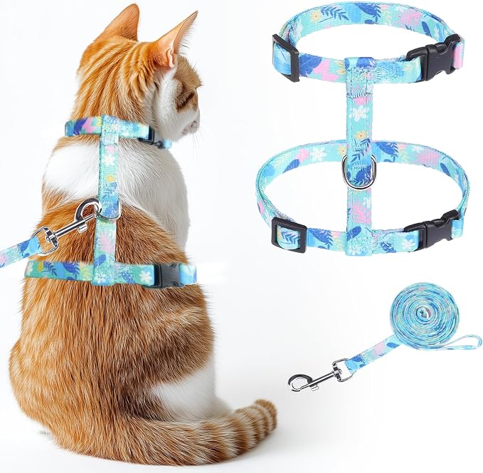 KOOLTAIL Cat Harness and Leash Set, Escape Proof Adjustable Kitten Harness by KOOLTAIL