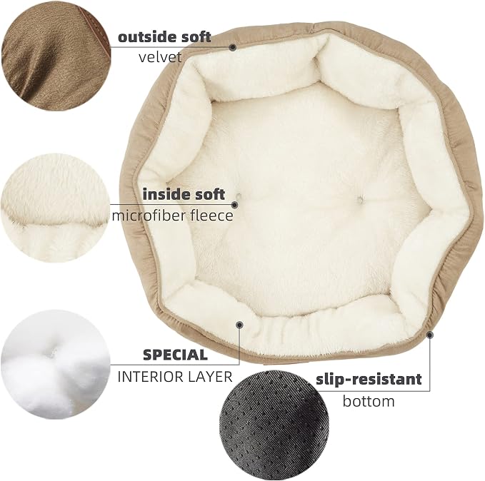 Asvin Small Dog Bed for Small Dogs, Cat Beds for Indoor Cats, Pet Bed for Puppy - Image 4