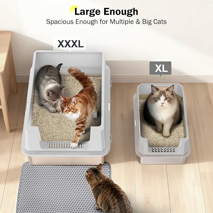 Stainless Steel Litter Box Extra Large - Image 2
