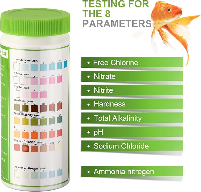 AAwipes Aquarium Ammonia Test Strips 8-in-1 |100 Strips | Quick & Accurate - Image 4