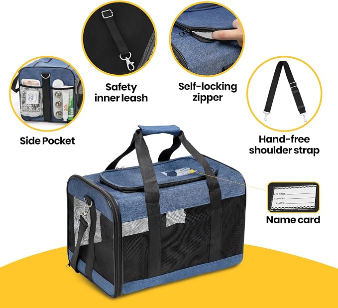 Dog Carrier Soft Sided, Large Cat Carrier - Image 5