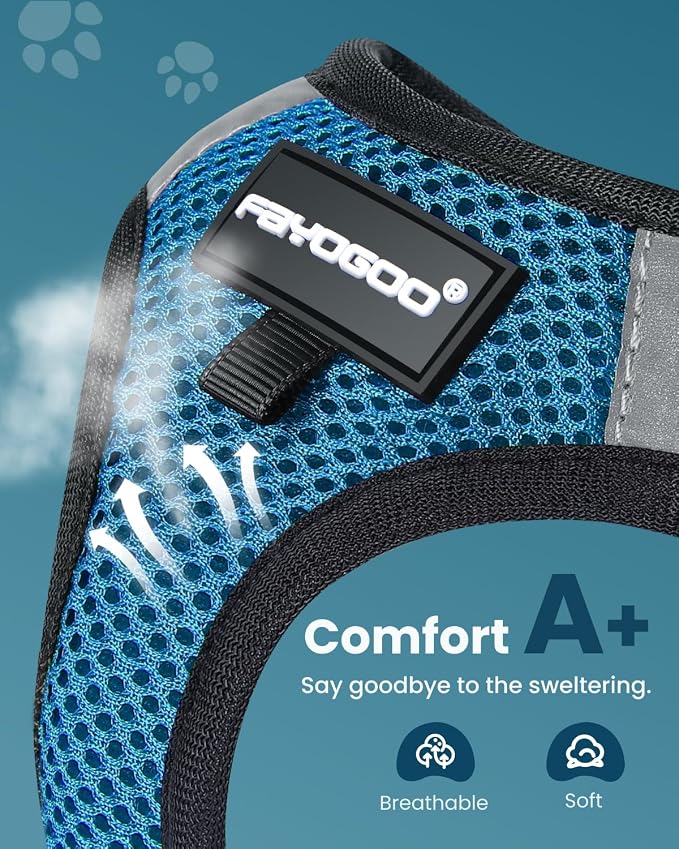 FAYOGOO Cat Harness and Leash Set | Upgrade Step-in Escape Proof Harness | - Image 2