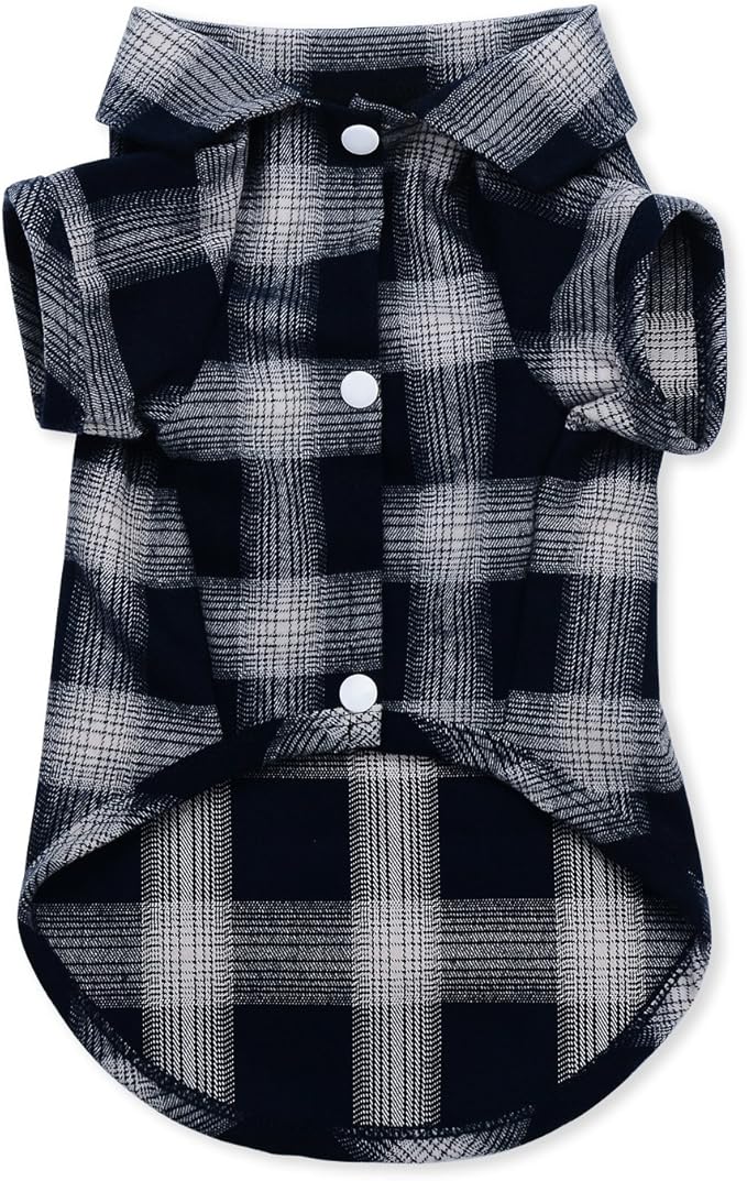 Koneseve Dog Shirt, Pet Plaid Polo Clothes Shirt T-Shirt, Sweater Bottoming by Koneseve