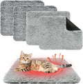 KOOLTAIL Self Warming Cat Bed, 4 Pack 18*24in Plush Extra Warm Self Heating Pet by KOOLTAIL