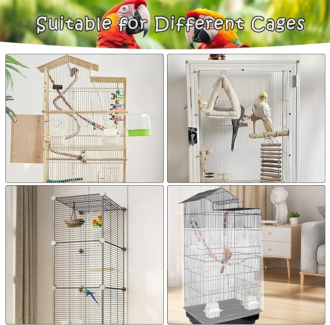 Universal Bird Cage Seed Catcher – Stretchy, Lightweight Mesh Skirt - Image 6