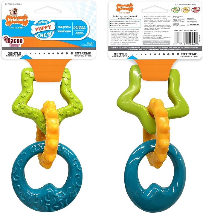 Nylabone New Puppy Starter Kit, 5 Chew Toys and 1 Natural Treat - Image 11