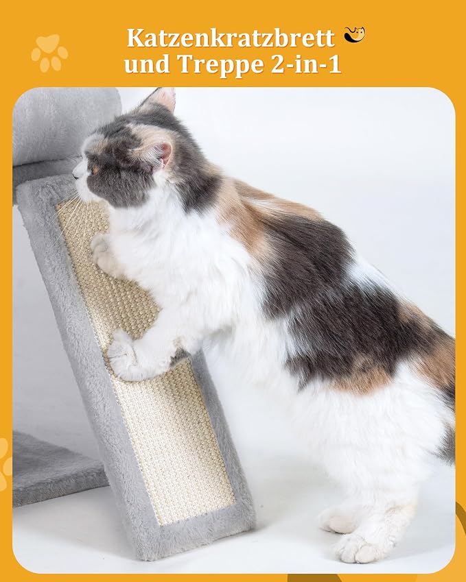 14in Cat Tree Tower with 20 * 16.5in Perch Bed and Washable Top - Image 5