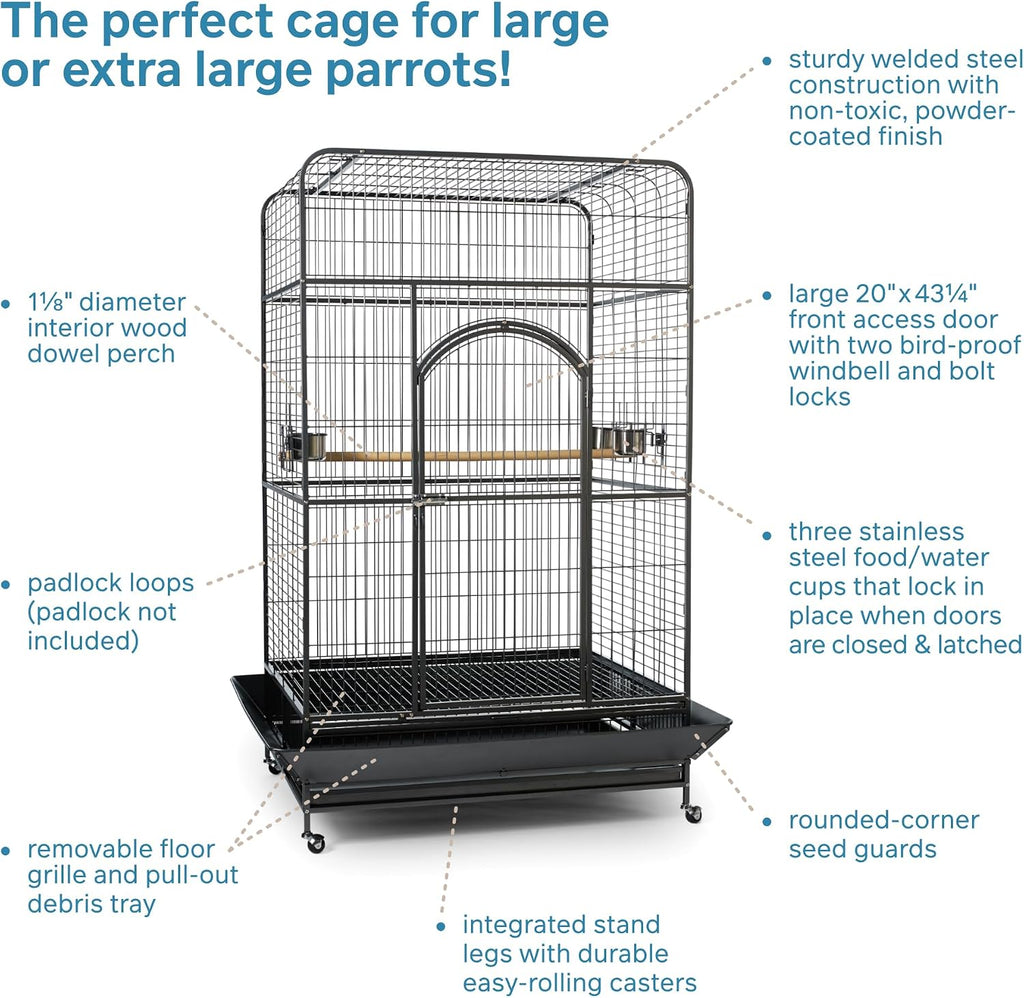 Prevue Pet Products Empire Bird Cage, 46" L x 36" W x 78 1/4" H - GlobalHabitat Supply