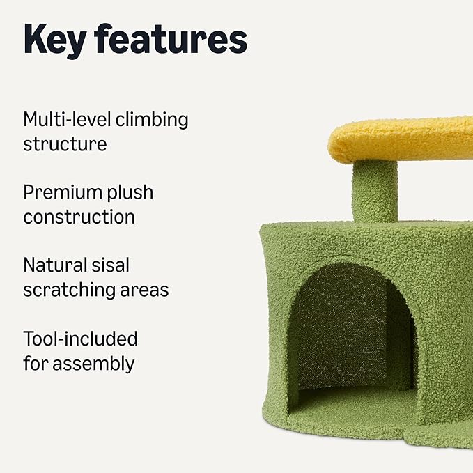 Amazon Basics Cactus Cat Tree for Indoors Cats& Kittens, Scratching Post - Image 2