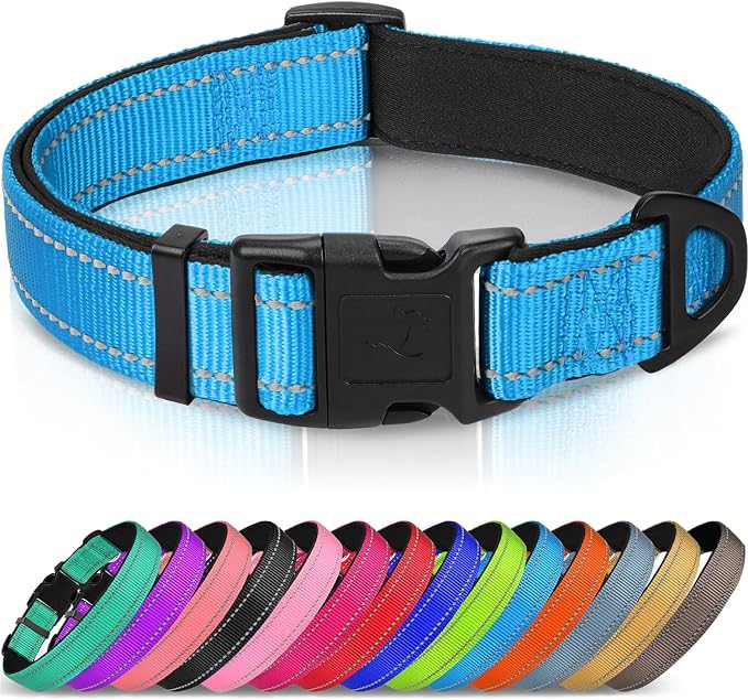 Joytale Reflective Dog Collar, Soft Neoprene Padded Breathable Nylon Pet Collar by Joytale