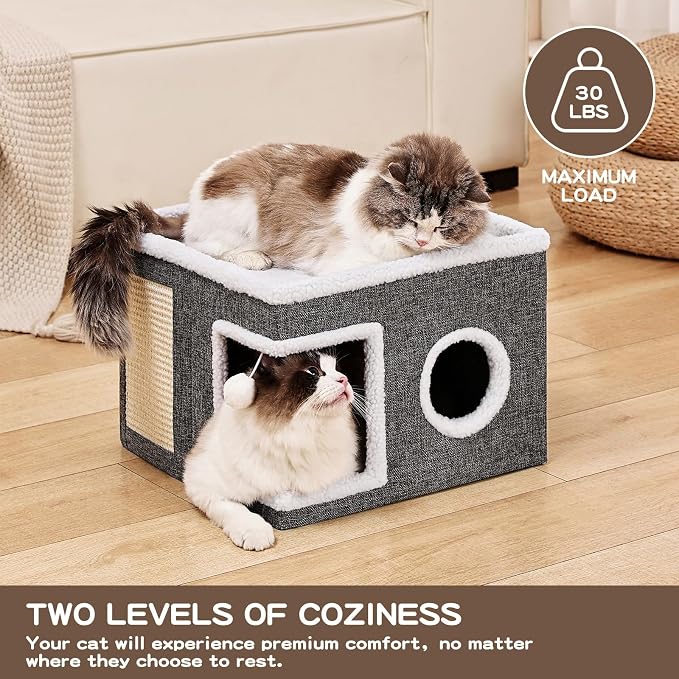 Cat Beds for Indoor Cats, Large Cat Cave - Image 3