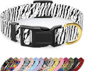 Reflective Dog Collar for Large Dogs, Cute Boho Adjustable Heavy-Duty Nylon by TMOODEL