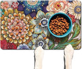Absorbent Pet Dog Bowl Mat for Food and Water, Pet Cat Food Feeding Mat by Ideasonna