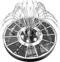 SZMP Solar Fountain Upgraded 100% Glass Panel, 3.5W Floating Solar Powered by SZMP