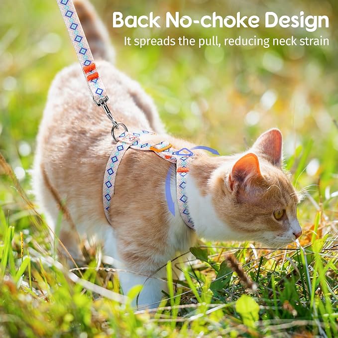 Dooradar Cat Harness and Leash, Escape Proof Adjustable Kitten Vest, - Image 6