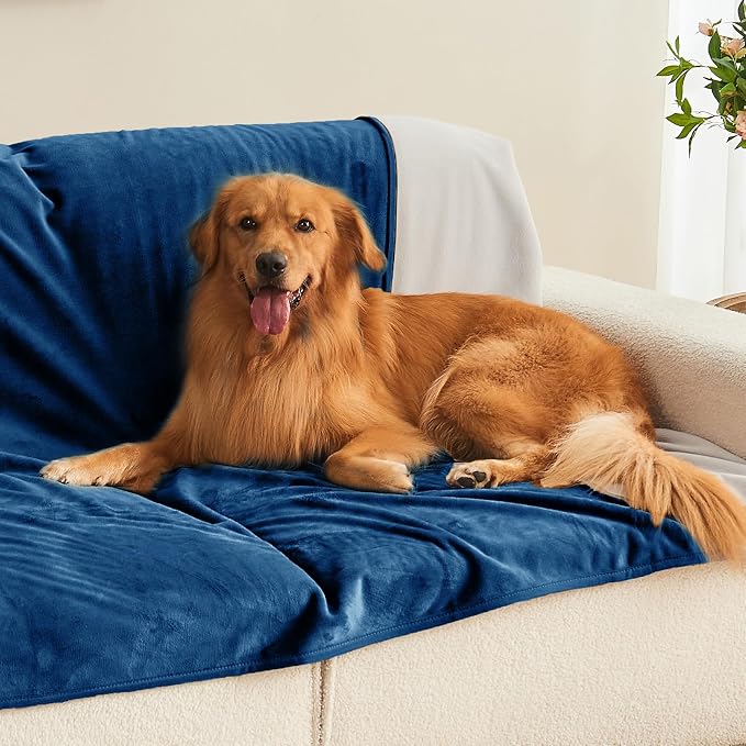 Waterproof Blanket 80"x90" for Adults, Reversible Waterproof Bed Cover for Dogs - Image 4