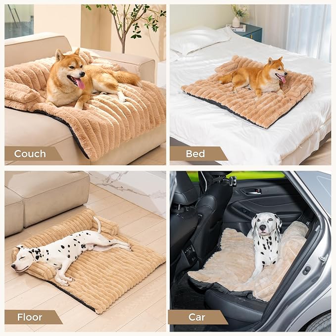 Avont Dog Bed Mat for Couch, Warm Fluffy Calming Sofa Topper Furniture - Image 4